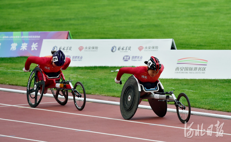 聚焦全国残运会河北选手包揽轮椅竞速项目金银