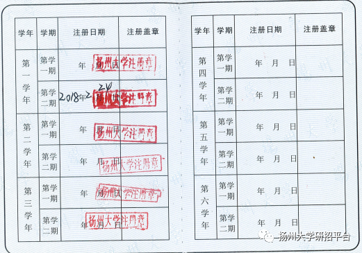 【应届生】扬州地区高校应届生学生证个人信息页及学籍注册信息页照片