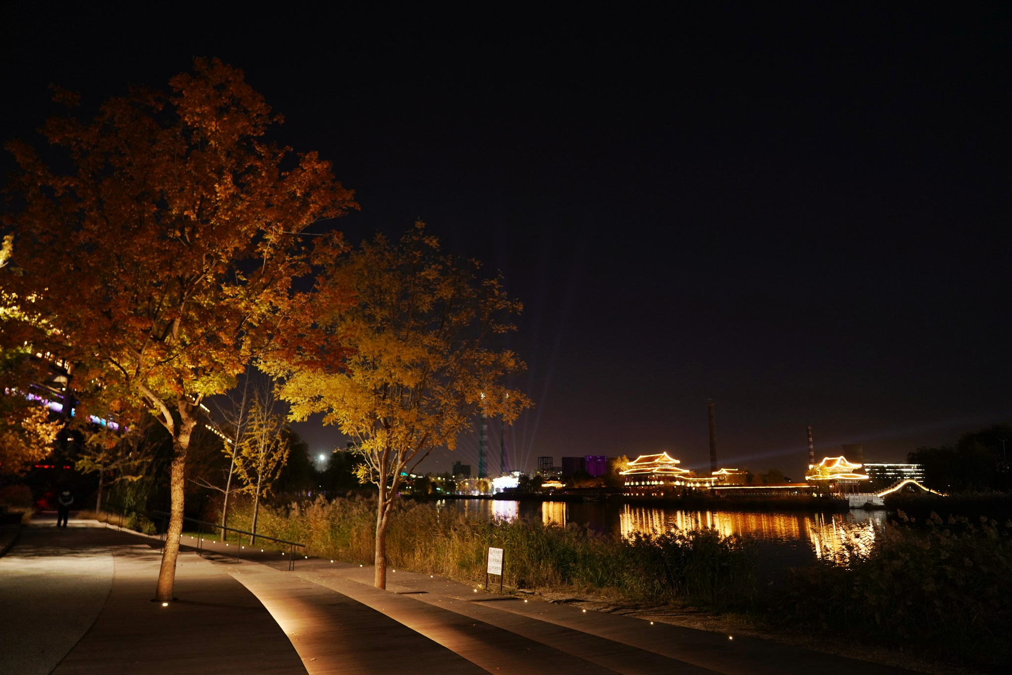 夜景丨北京冬季奥林匹克公园正式揭牌