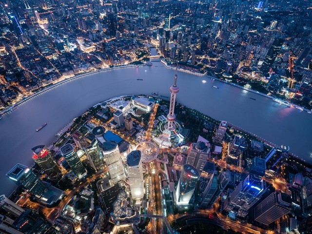 高光魔都 富士GFX50s II中画幅相机上海航拍