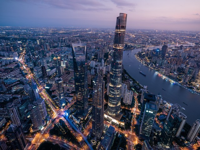 高光魔都 富士GFX50s II中画幅相机上海航拍