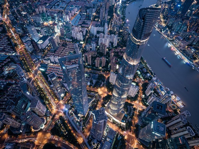 高光魔都 富士GFX50s II中画幅相机上海航拍