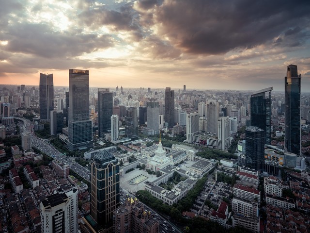 高光魔都 富士GFX50s II中画幅相机上海航拍