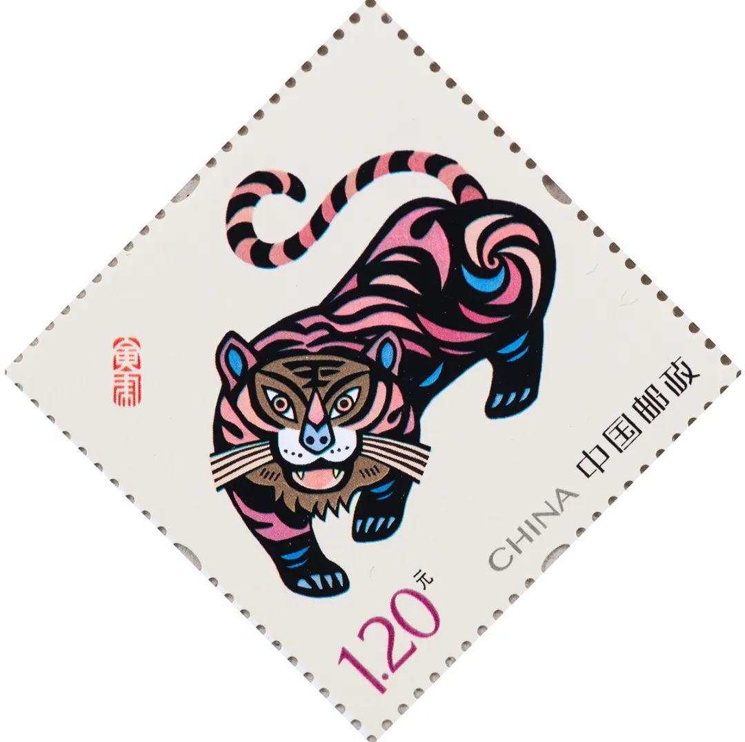 老虎邮票设计理念图片