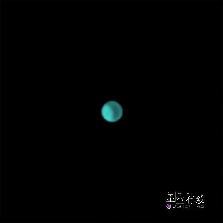 ↑这是北京市天文摄影爱好者宗海阳2020年10月29日拍摄到的天王星。（本人供图）