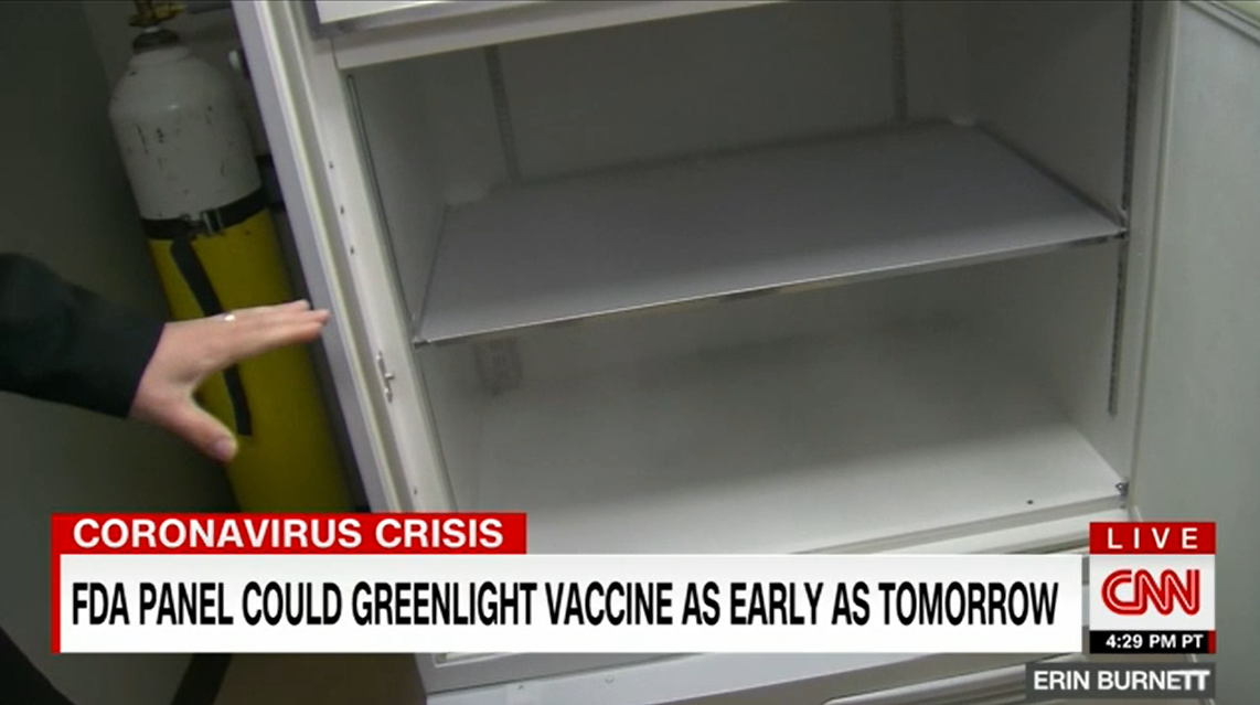 △一些地方医疗机构都要自行购置超低温冰箱存储疫苗