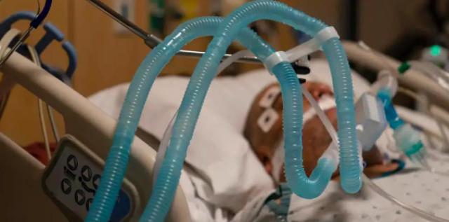 △医院目前只能给氧气含量特别低的患者提供氧气。（ 图片来源：美联社）