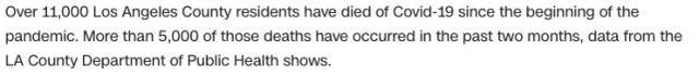 洛杉矶疫情恶化：每6秒钟感染一人 每8分钟死亡一人