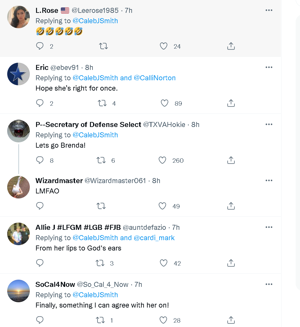 图为共和党的支持者在共和党赢得弗吉尼亚州州长选举后，嘲笑哈里斯之前说出的那些自打脸的话