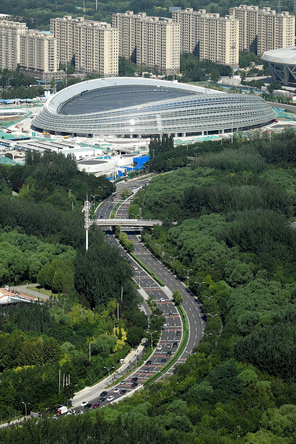 北京冬奥探馆国家速滑馆冰丝带颜值与智慧并存