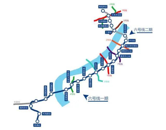 官宣杭州地铁6号线二期明天开通