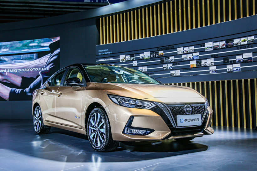 于进博会中展出的中国首款搭载日产e-POWER技术的车型