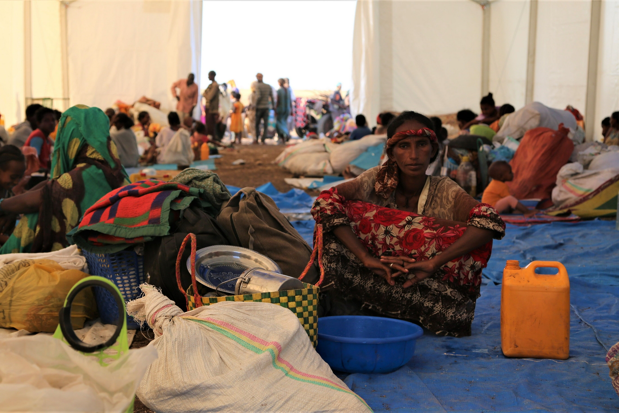 当地时间2020年11月27日,苏丹加达里夫,umm rakouba难民营里,因提格雷