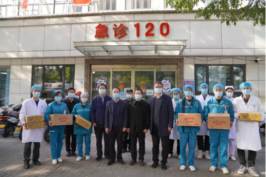 河南省洛阳正骨医院河南省骨科医院院长李无阴一行慰问疫线医护