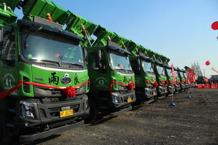70辆渣土车交付乘龙抢占上海市场