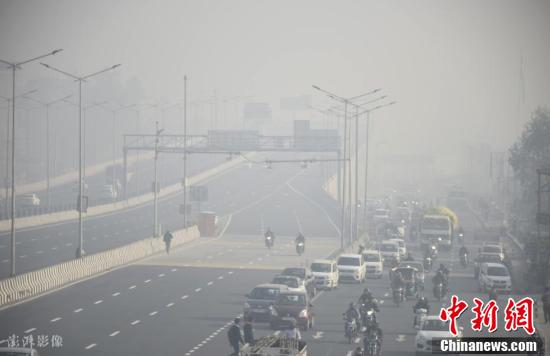 印度首都新德里空气污染严重。图片来源：icphoto