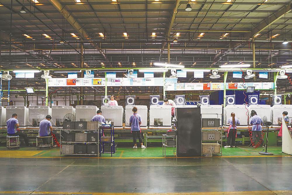 合肥美的洗衣机有限公司的数字车间.(资料图片) 记者 李博 摄