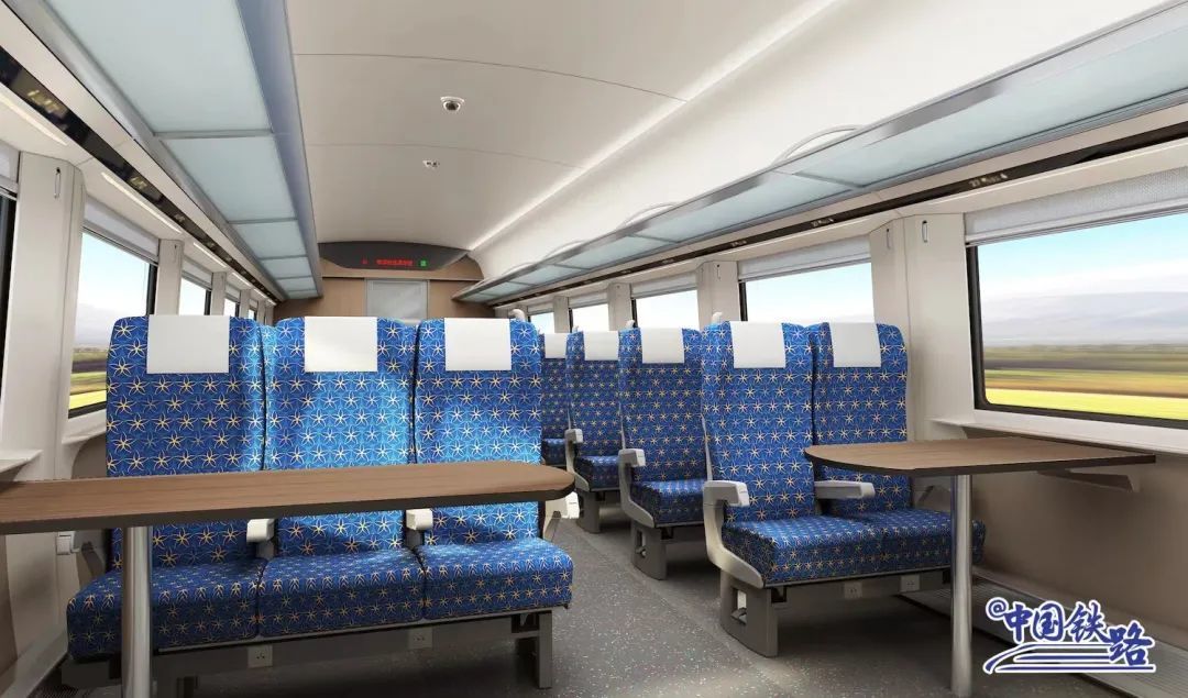 二等座内饰效果(中国中车供图)