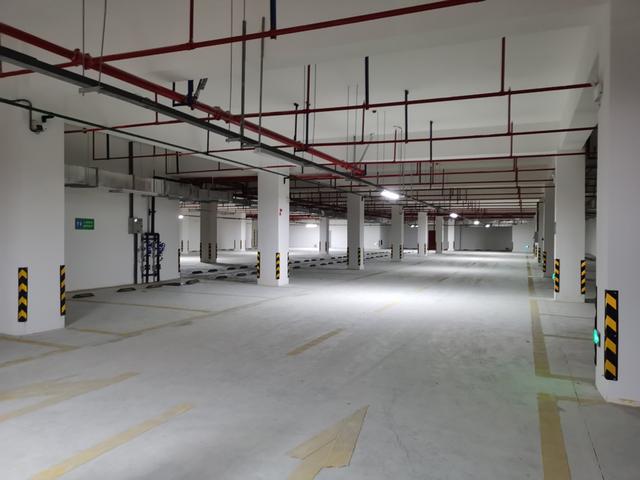 图为碧湖单建式人防工程地下停车场