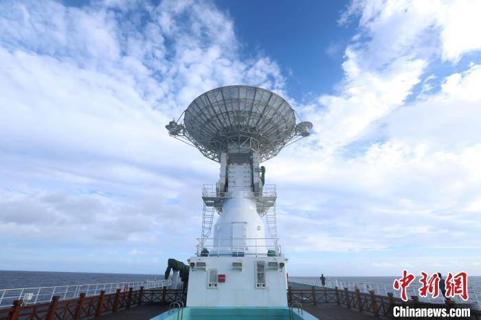 11月23日，远望6号船护送高分三号02星顺利入轨。 中国卫星海上测控部 供图