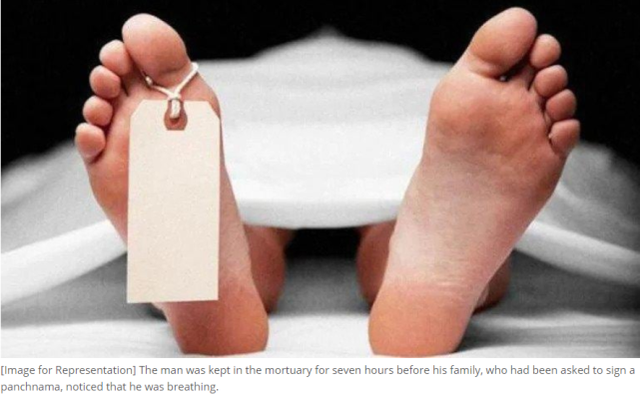 在太平间冷柜放置7小时后被发现还活着该印度男子最后还是死了
