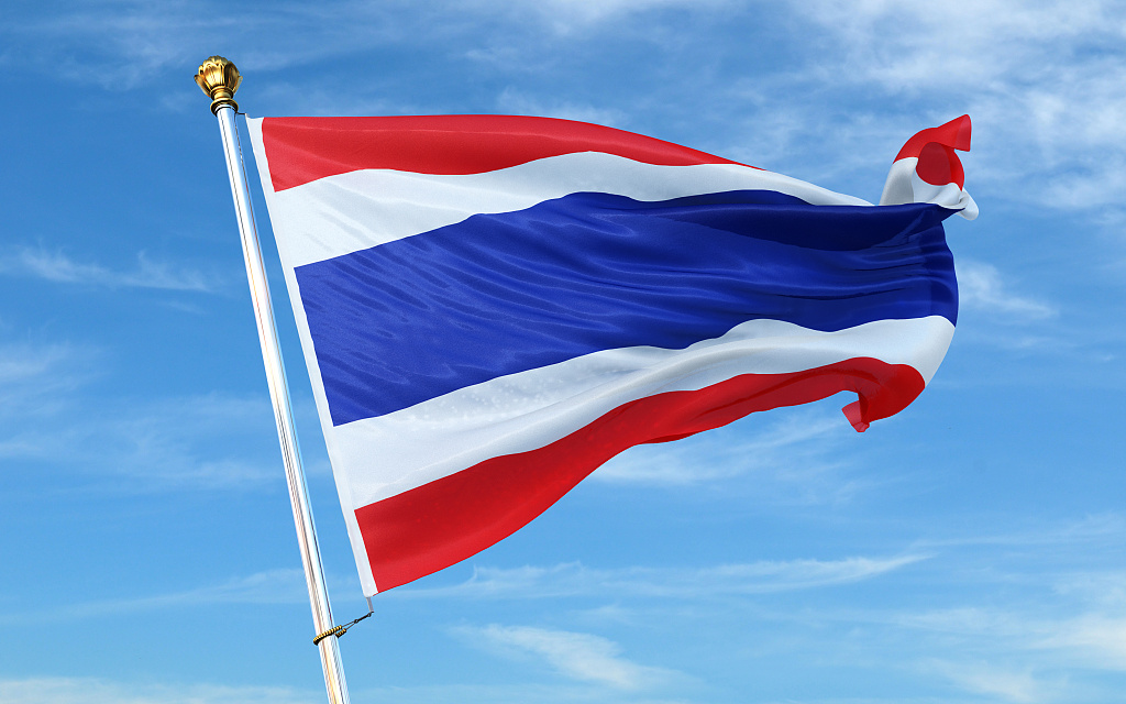 泰国国旗。图源：视觉中国