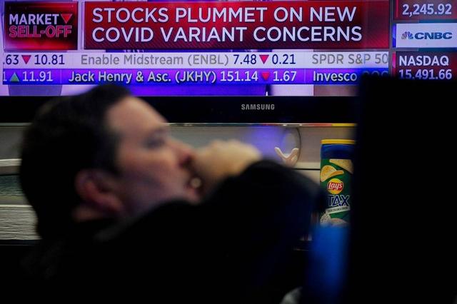 纽约股市三大股指26日大幅下跌。图：新华社