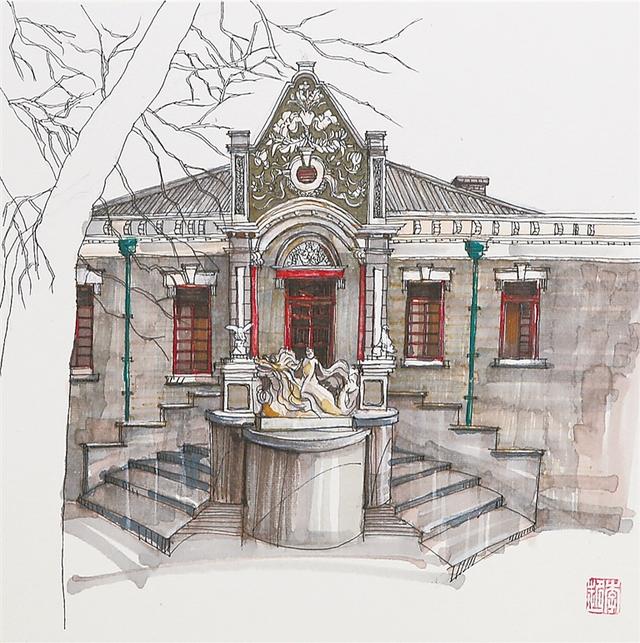 笔尖下的保定古建筑之一