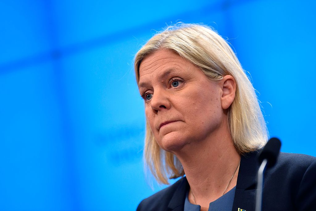 瑞典首位女首相当选7小时后辞职 5天后再次当选
