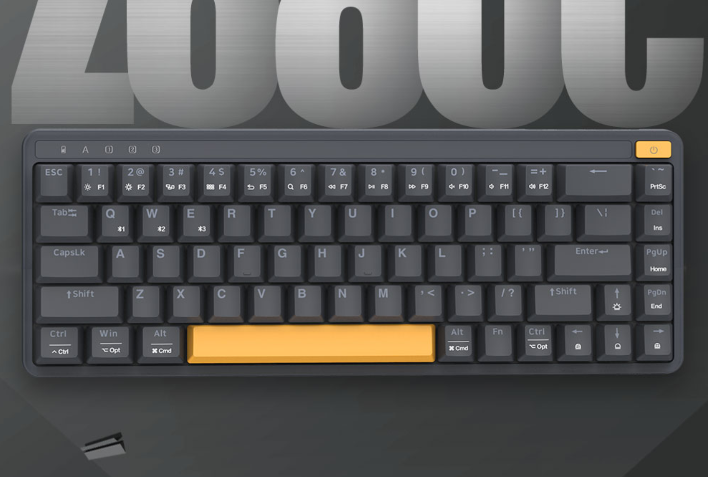 米物推出Z680c无线机械键盘：紧凑68键