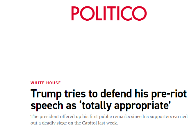 特朗普否认“煽动国会骚乱”:我那天的言辞“完全适当”休闲区蓝鸢梦想 - Www.slyday.coM 特朗普否认“煽动国会骚乱”:我那天的言辞“完全适当”休闲区蓝鸢梦想 - Www.slyday.coM