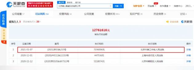 人人车关联公司再被列为被执行人累计执行标的超1276万 北京 新浪科技 新浪网