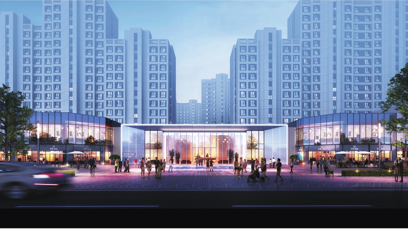 保利·朗阅商业沿街立面效果图