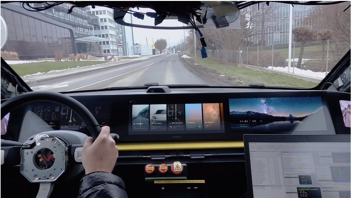 索尼发布视频 宣布VISION-S电动车已在欧洲上路测试