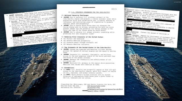 美媒：提前数十年解密的特朗普政府亚太秘密战略，很多都没办到！