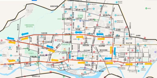 图:拉萨市呈现典型“带状城市结构”