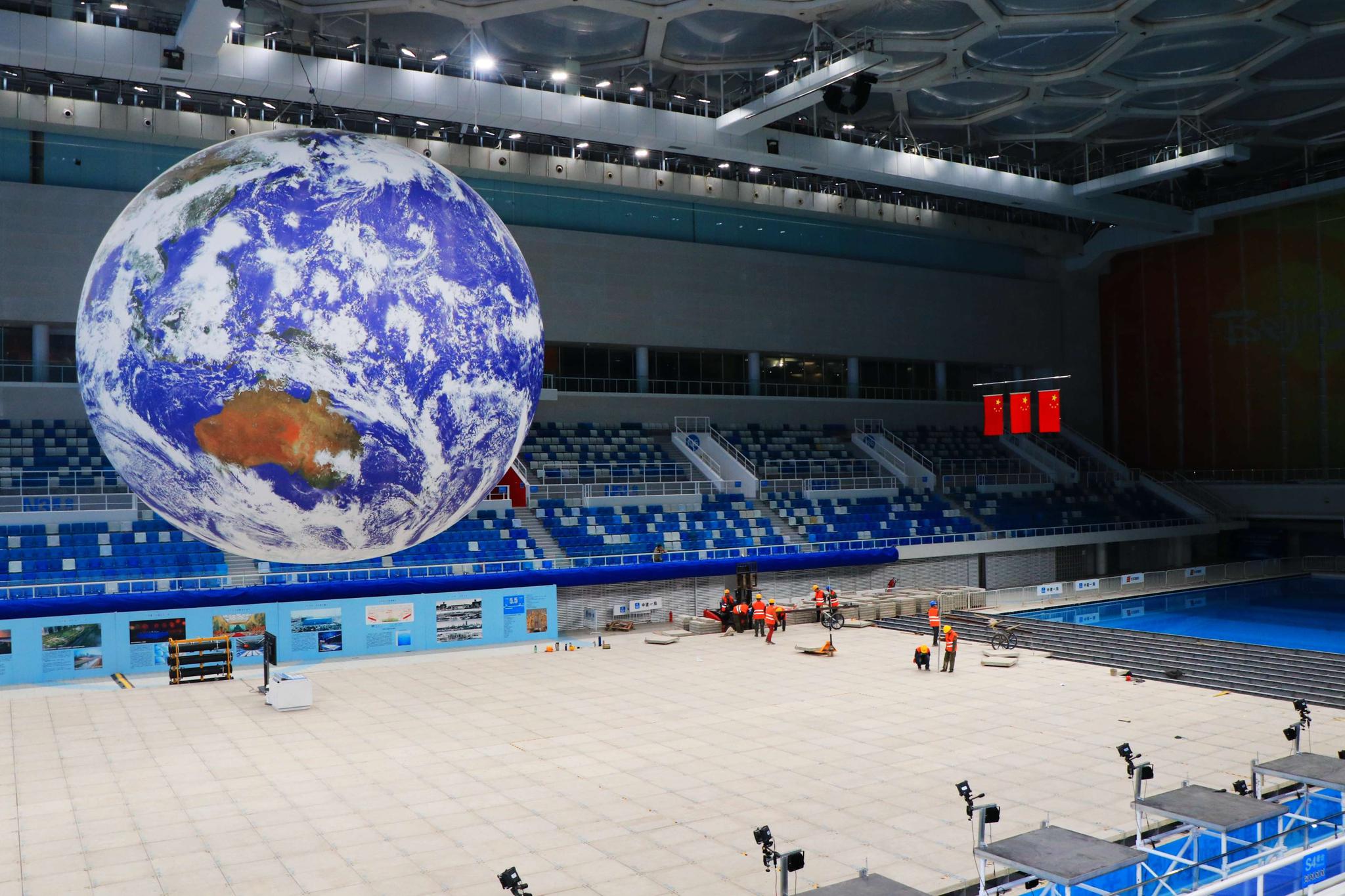 △2020年11月，国家游泳中心“水立方”改造工程正式完工，成为北京2022年冬奥会第一个实现完工的改造场馆。