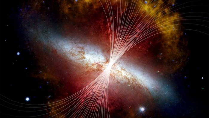 研究发现磁场“高速路”对Messier 82的气体和尘埃抛射有促进作用