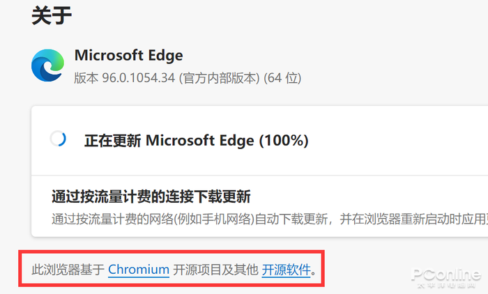 ▲ 连微软也放弃了自研浏览器内核，Edge 浏览器成为了 Chromium 的马甲
