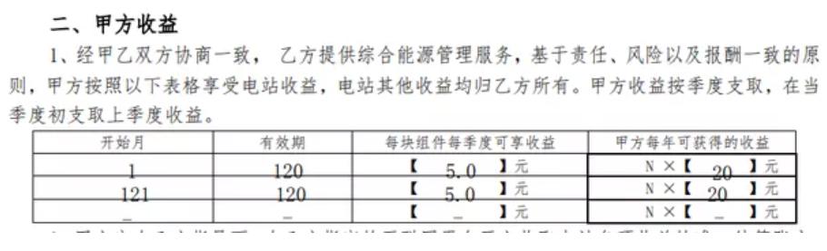 “金顶宝”光伏电站合同 受访者供图