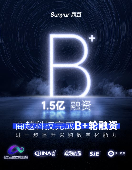 「商越科技」完成1.5亿元b 轮融资,进一步提升采购数字化产品能力