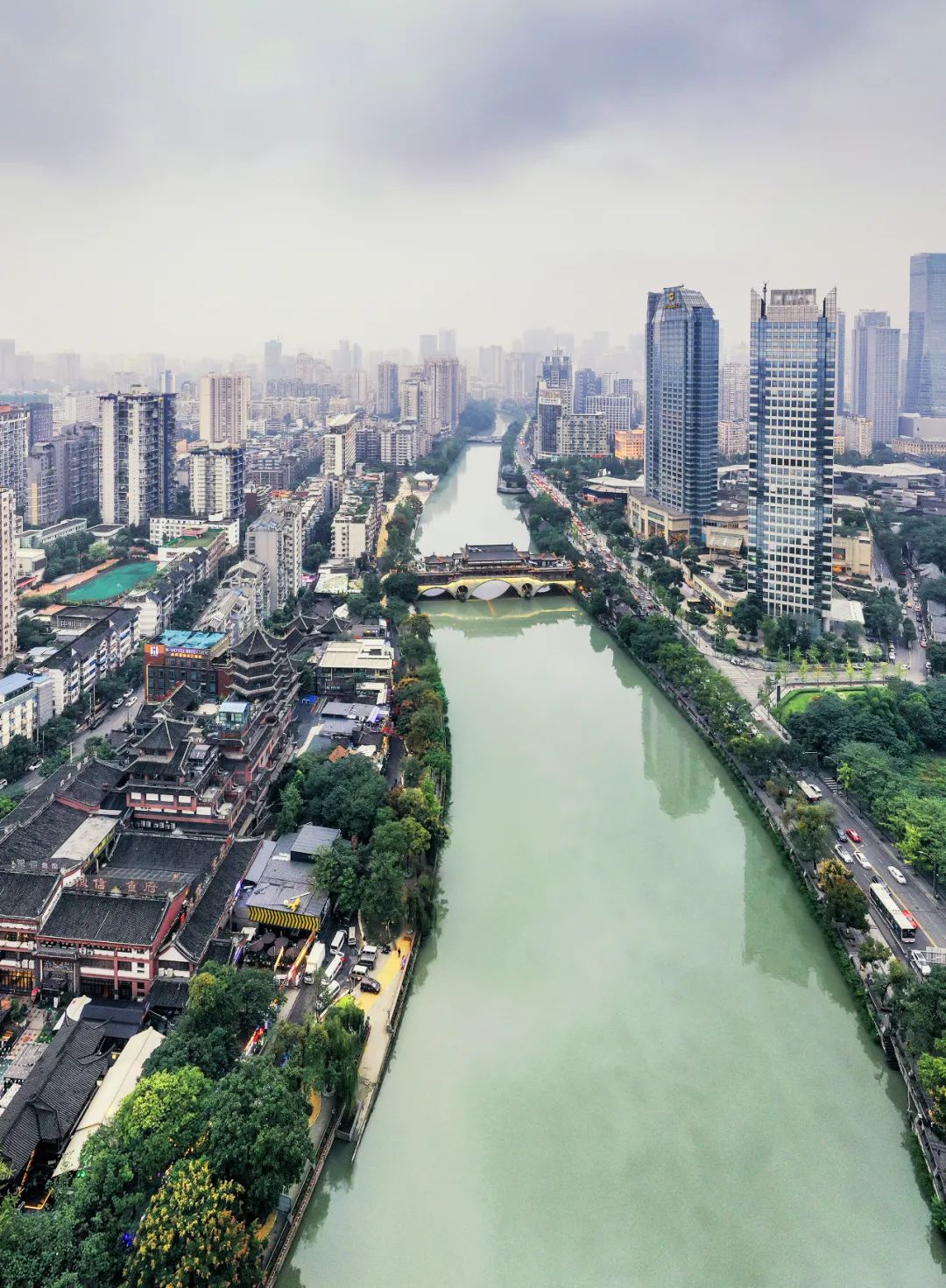 成都市府河.&nbsp;摄影/龚跃贤