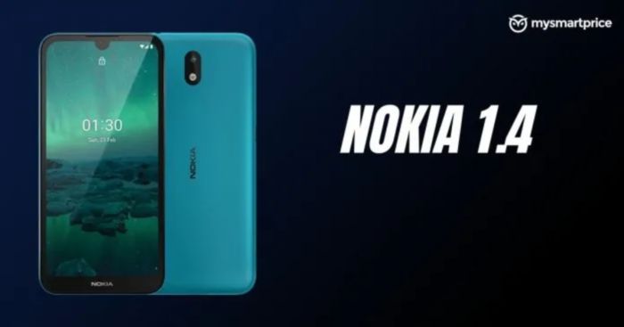 [图]Nokia 1.4规格曝光：6.5吋水滴屏+1GB内存+4000mAh电池