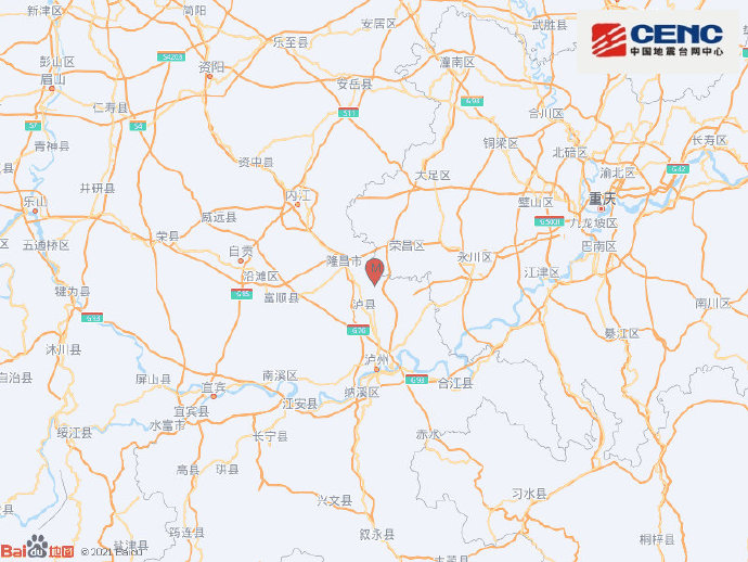 四川泸州市泸县发生3.2级地震，震源深度8千米