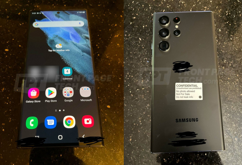 ▲&nbsp;三星 Galaxy S22 Ultra 渲染图