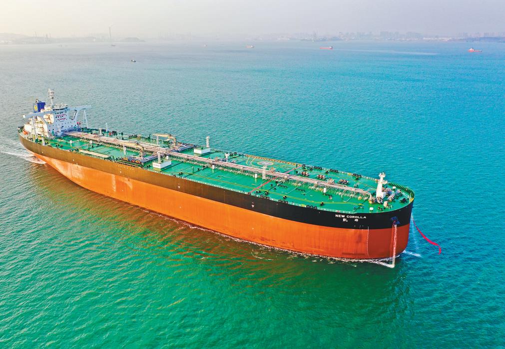 30万吨vlcc凯锦轮在大连下水