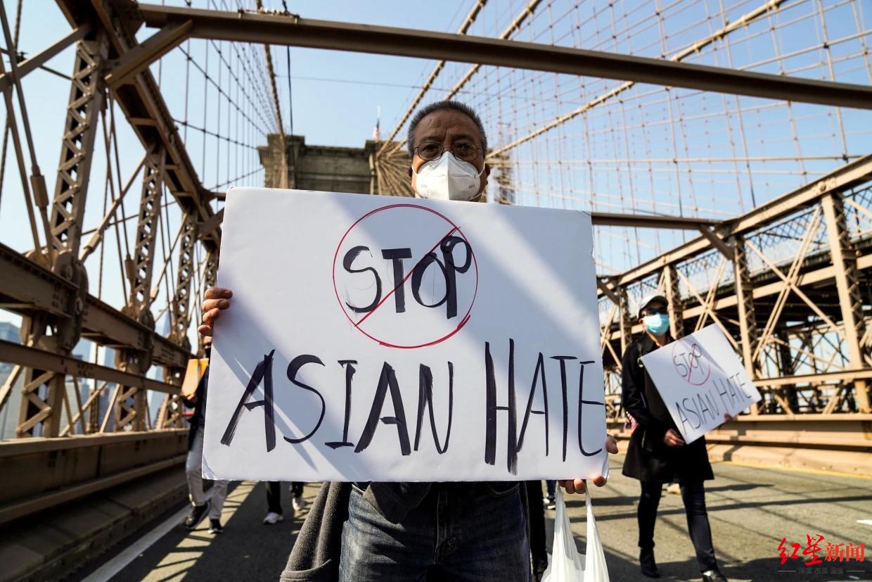 ▲近两年来，美国各地针对亚裔的仇恨犯罪活动显著增加