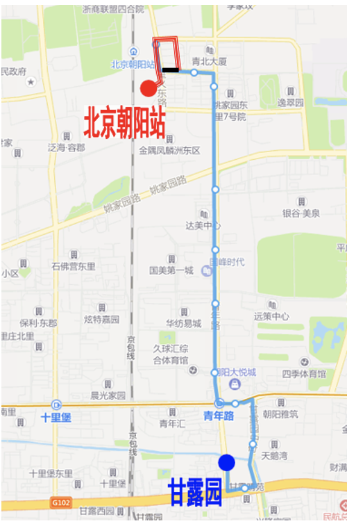 △494路南段（专194路）线路调整示意图