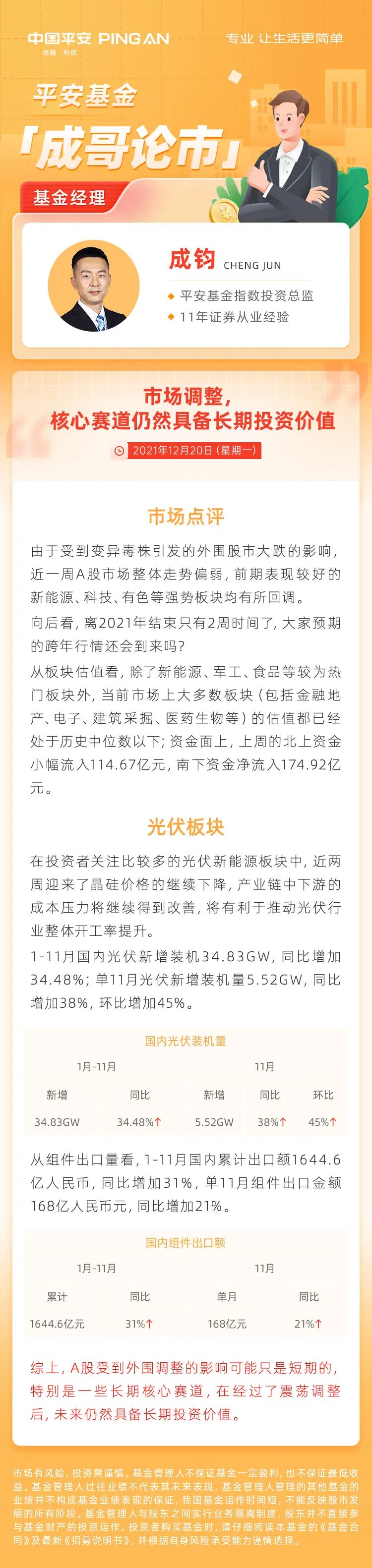 【成哥论市12.20】市场调整，核心赛道仍然具备长期投资价值