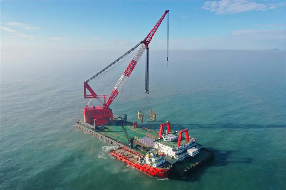 “国内首个海上平价风电项目开工 中国能建承建